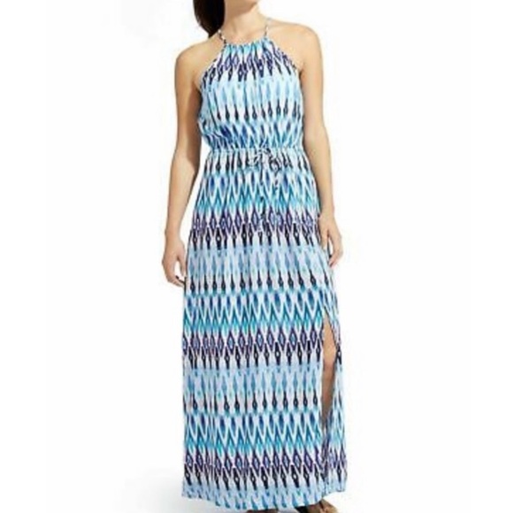 Athleta Dresses & Skirts - Athleta Blue Sunset Maxi Halter Dress